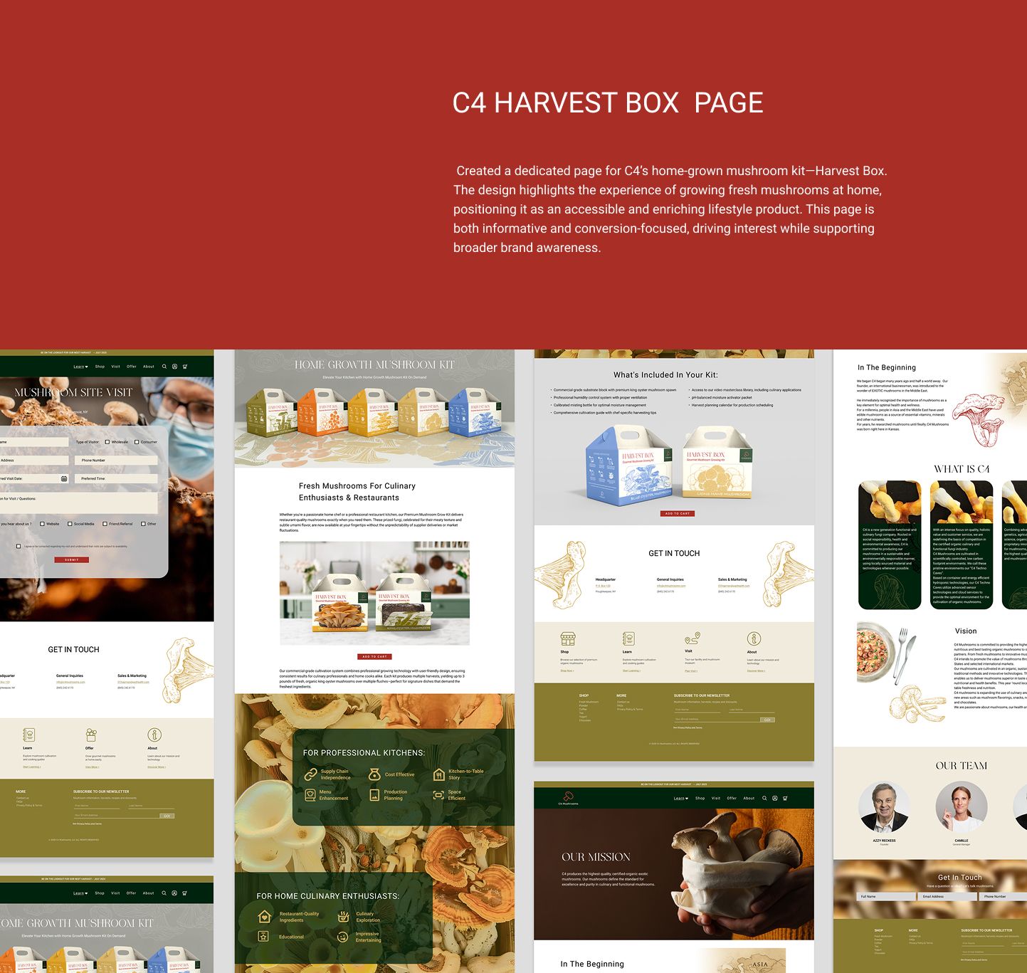 C4 Harvest Home Growth mushroom kit