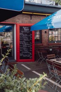 Tagesempfehlungen auf der Tür außen