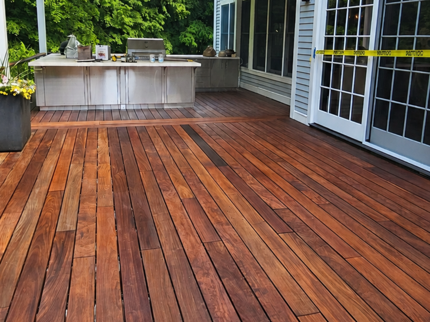 Deck Staining — Greenwich, CT project photo 1