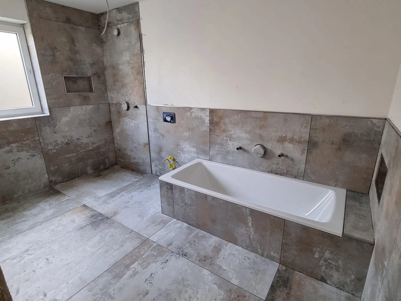 Priprema i oblaganje kupaonice u Baškoj Vodi