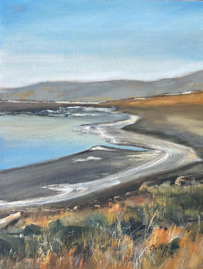 Alviso Series No. 2 - Wetland in Motion — Oil on canvas by Gina Lin