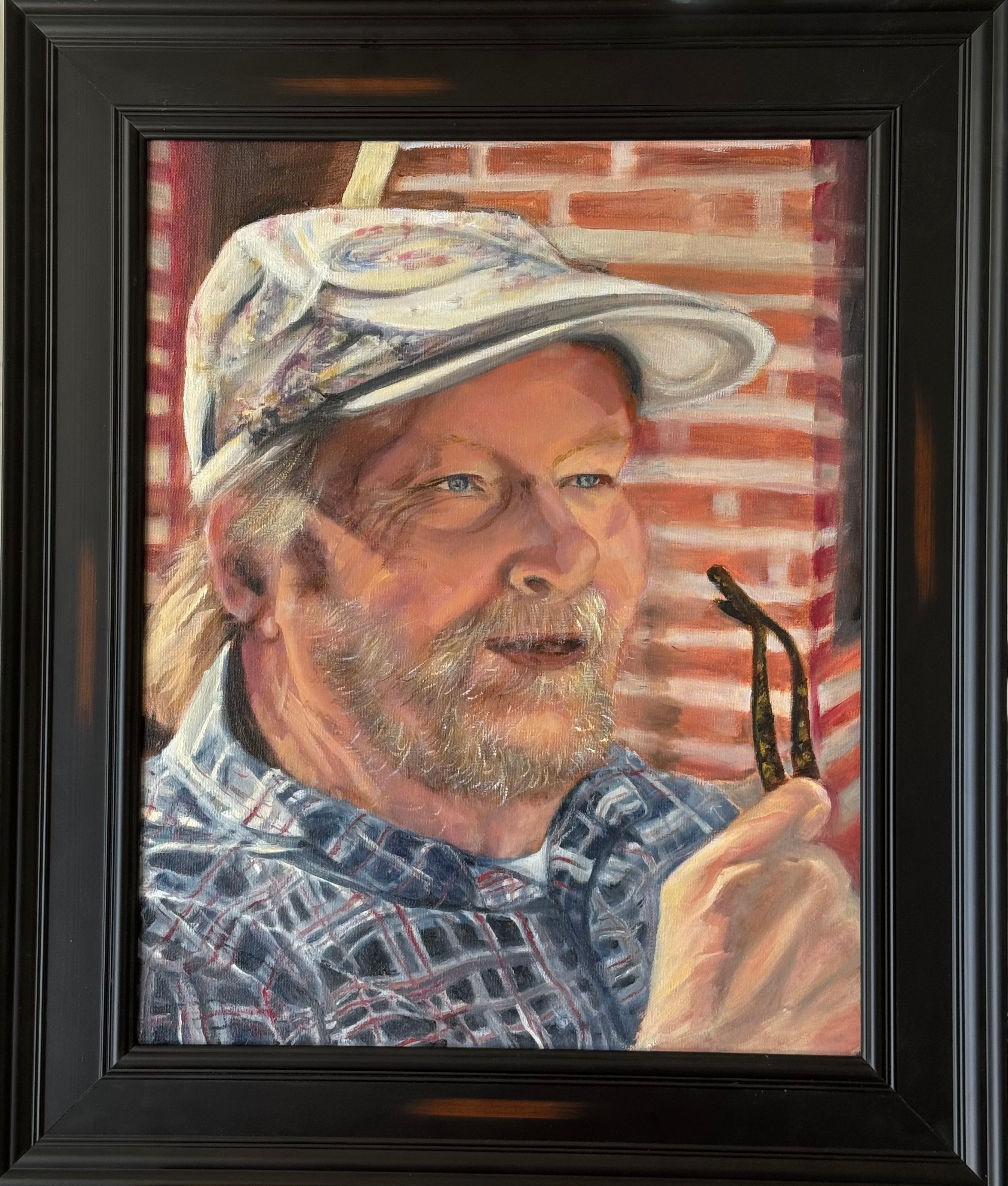 Greg the Pancho — Oil on canvas by Shue Snyder