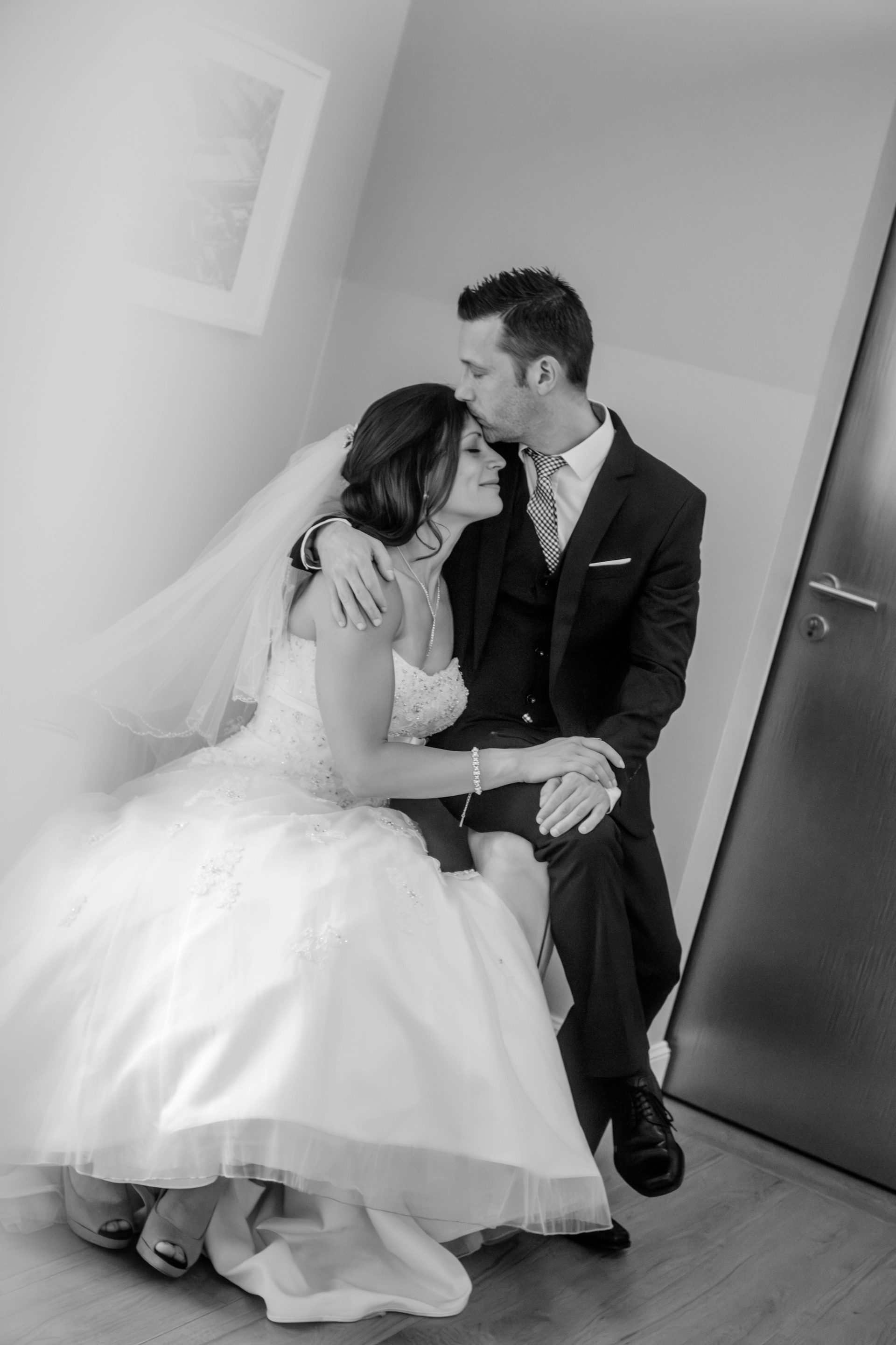 Hochzeitsfoto von Alex und Nathalie in Villa Glanzstoff Oberbruch 2025
