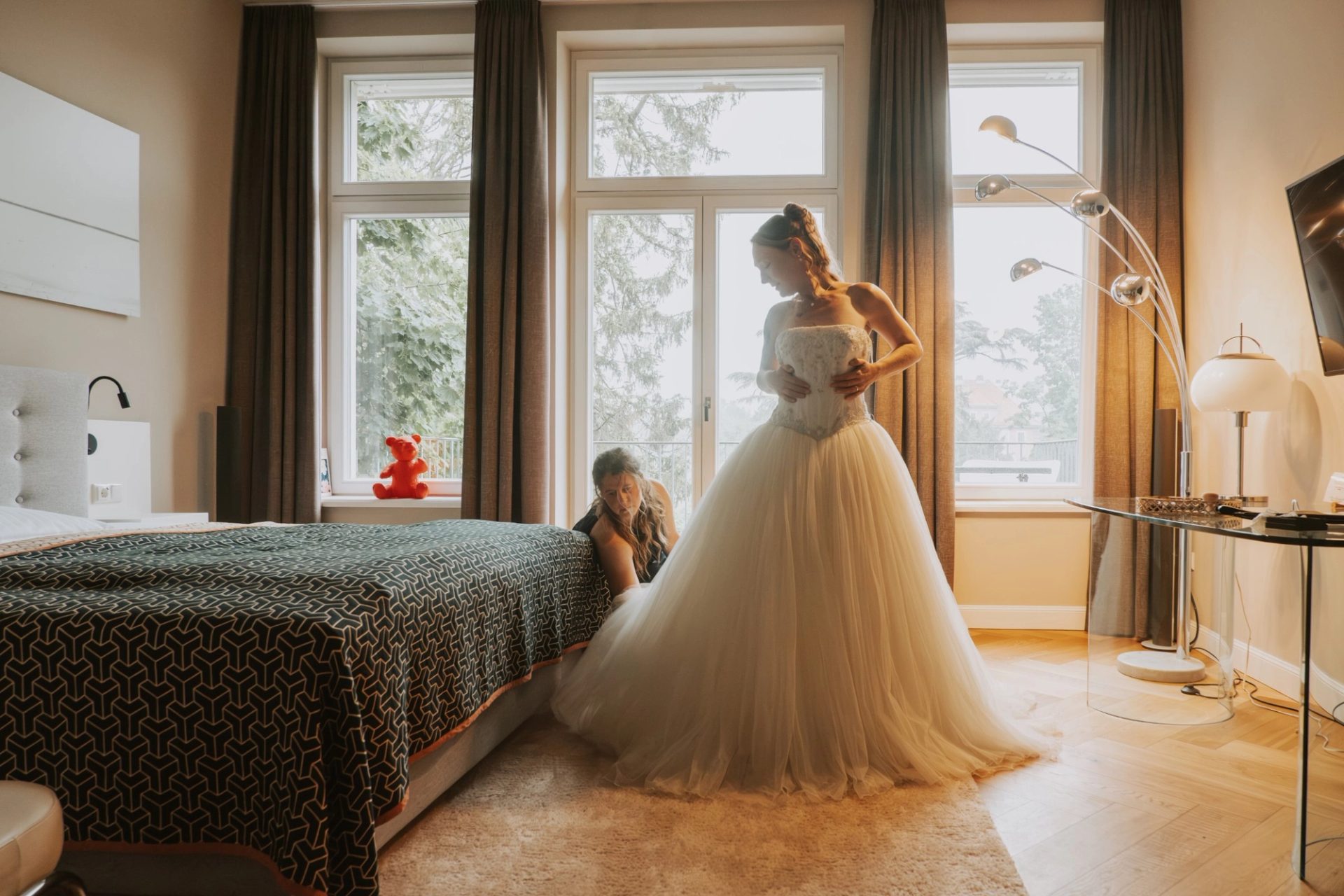 Hochzeitsfoto von Nicole und Axel in Villa Glanzstoff Oberbruch 2025