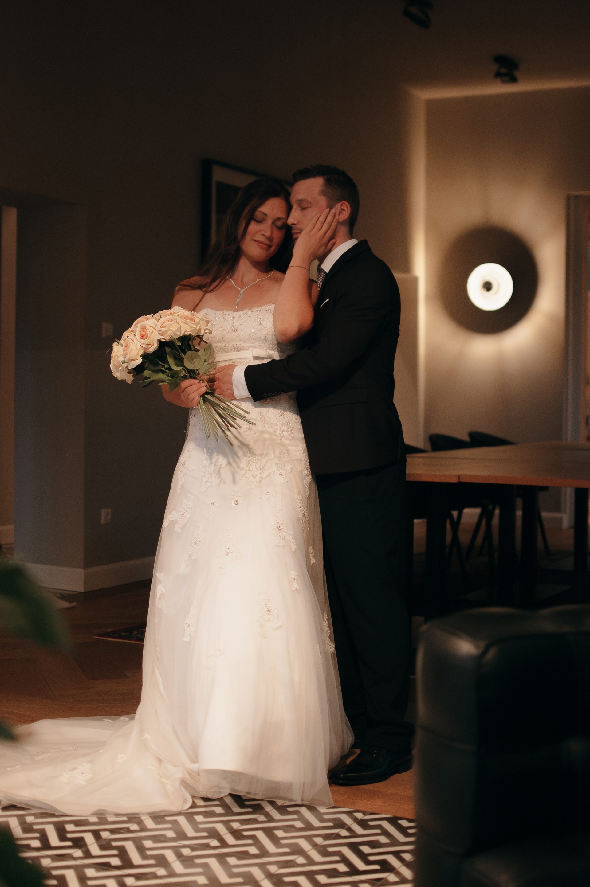 Hochzeitsfoto von Alex und Nathalie in Villa Glanzstoff Oberbruch 2025