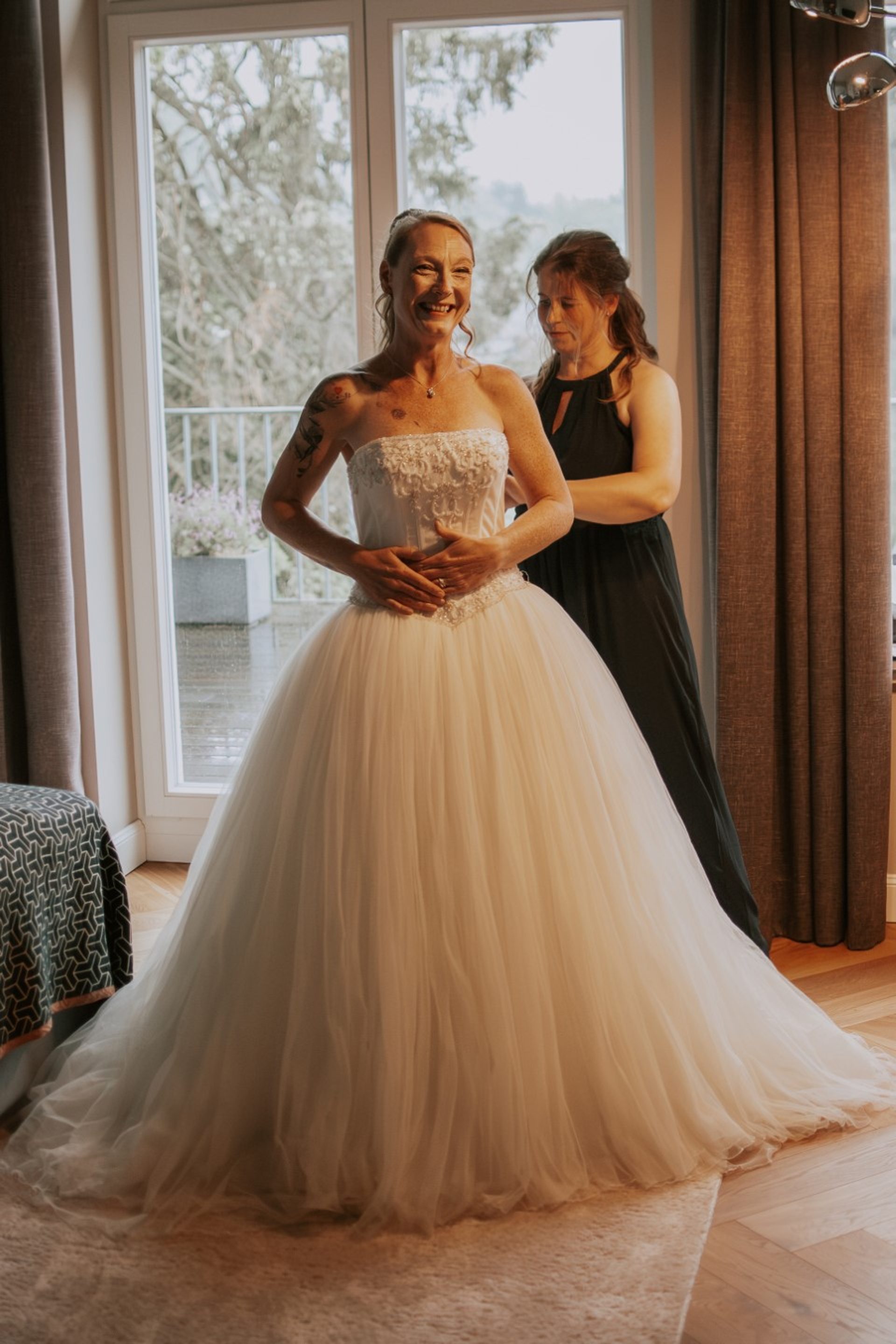 Hochzeitsfoto von Nicole und Axel in Villa Glanzstoff Oberbruch 2025