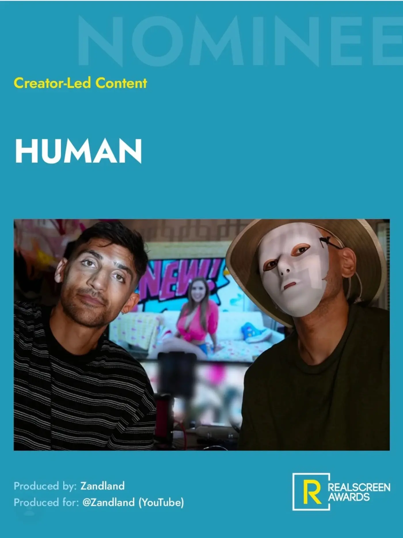 HUMAN nominated for Creator-Led Content at the Realscreen Awards