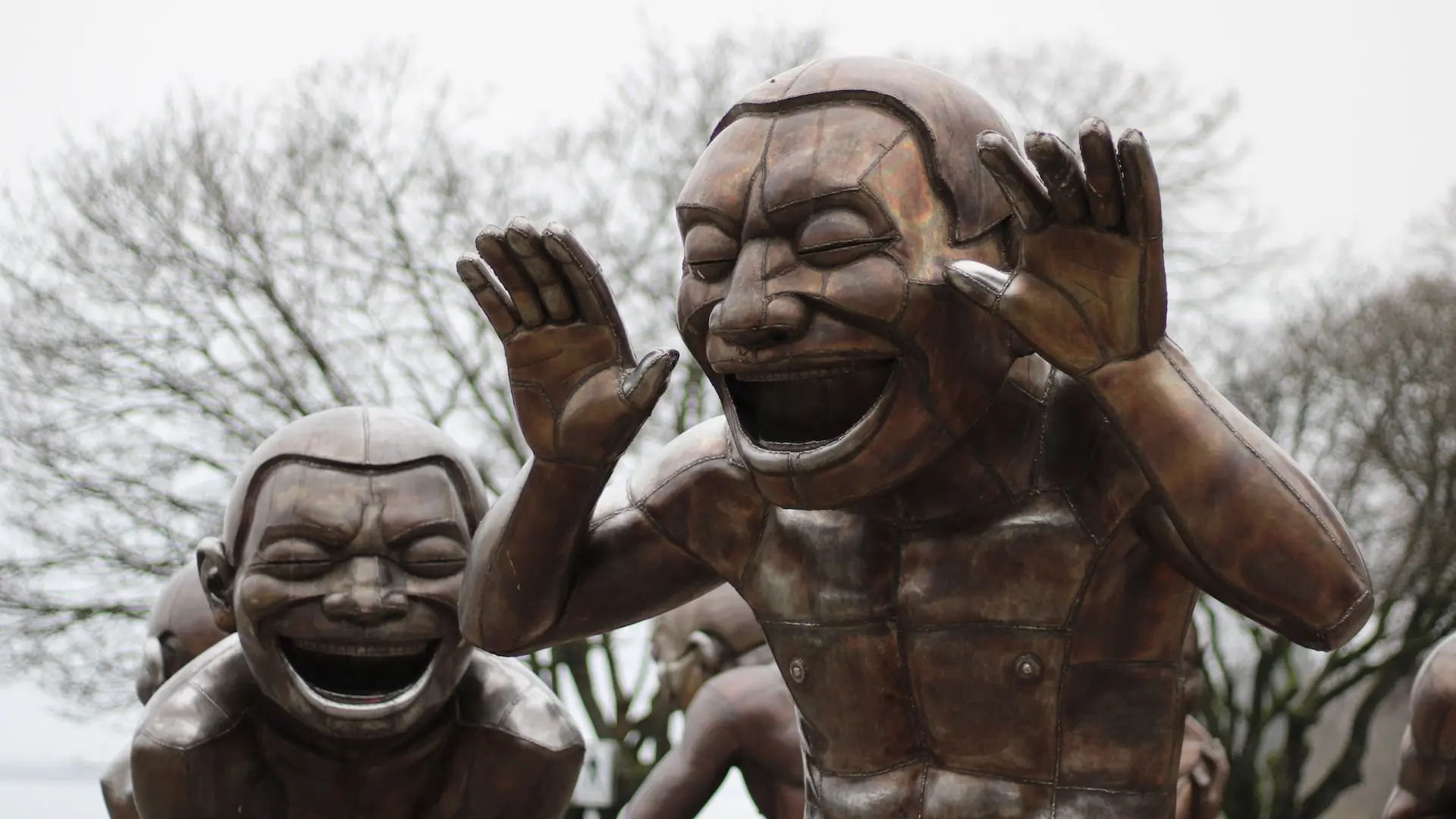 A-maze-ing Laughter sculpture in Vancouver