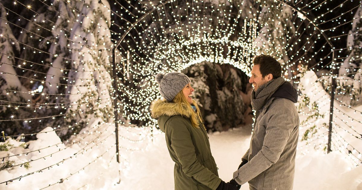 Light Walk on Grouse Mountain is a Dazzling, Dreamy Winter Light