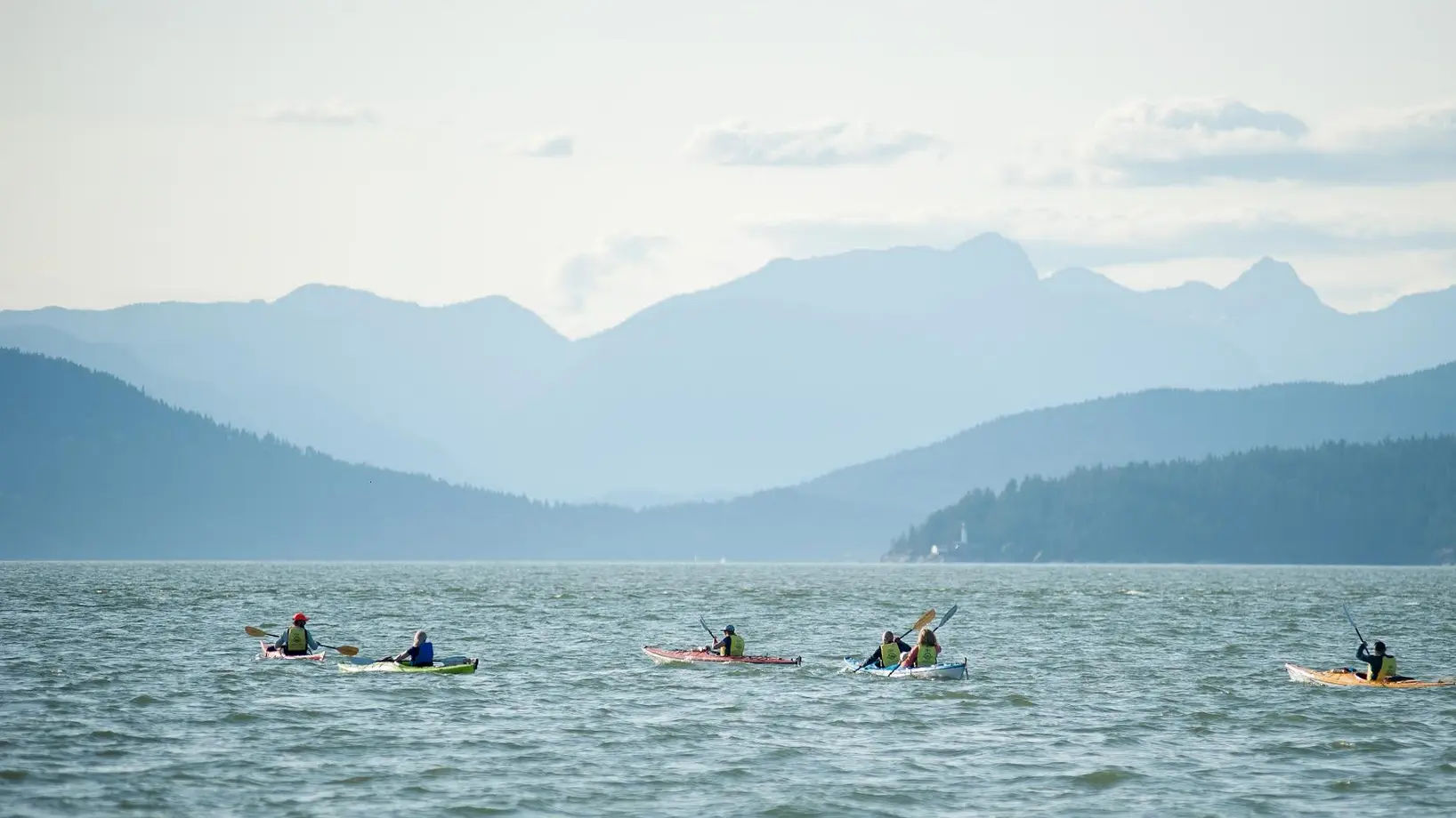 Evening social paddle outing with Jericho Beach Kayak