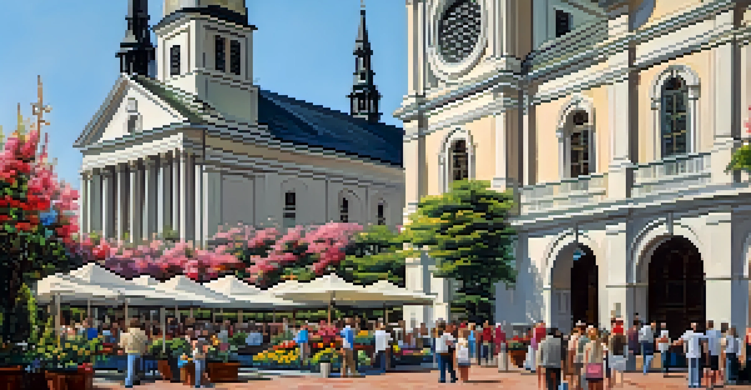 The Cabildo building with its Spanish Colonial architecture and St. Louis Cathedral in the background.