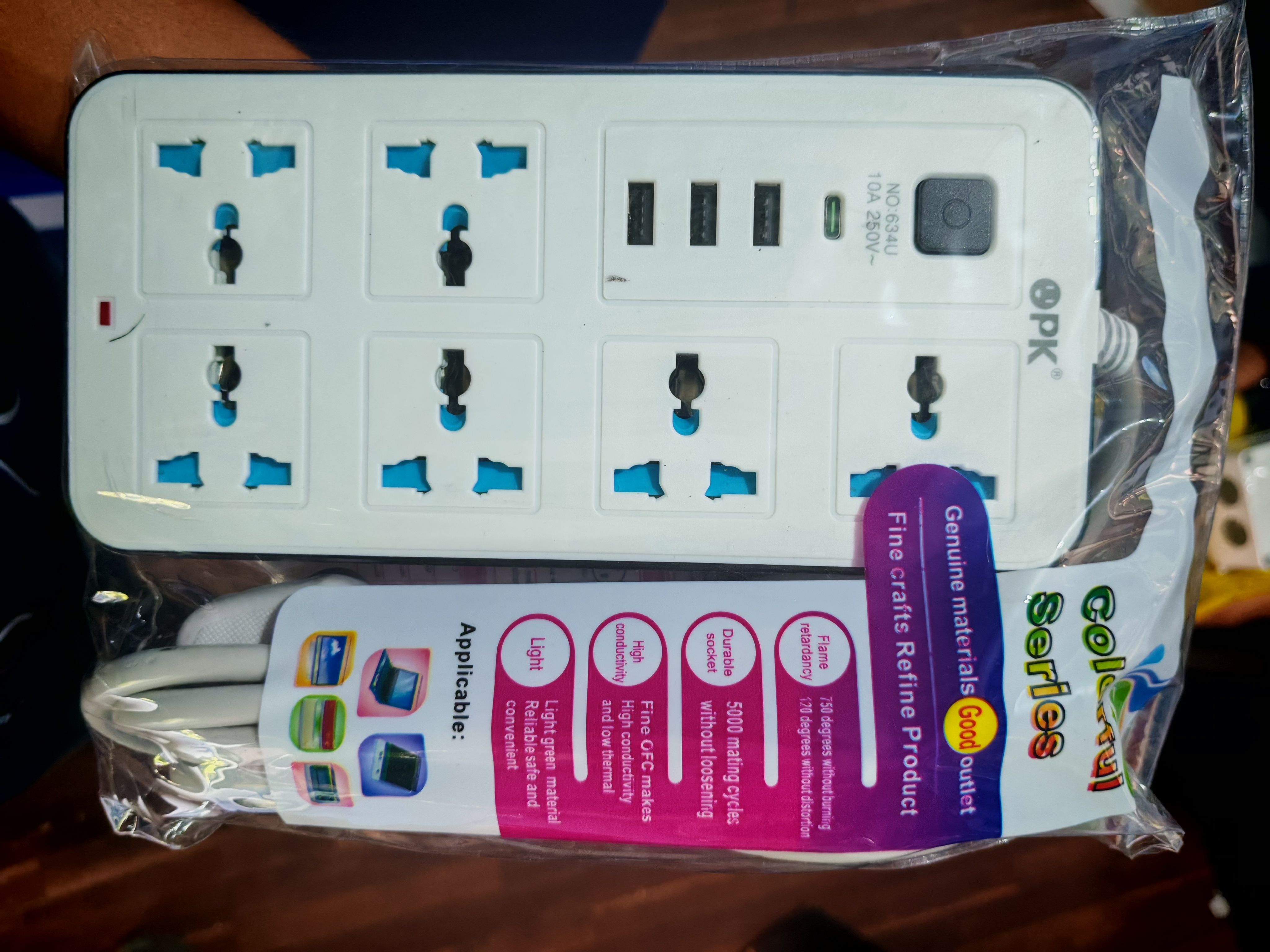 6-Port 3000W Single Phase Portable Power Outline