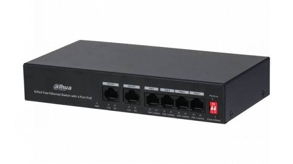 6-PORT 10/100 Mbps Desktop Switch with 4-Port Poe DH-S3006-4ET-36