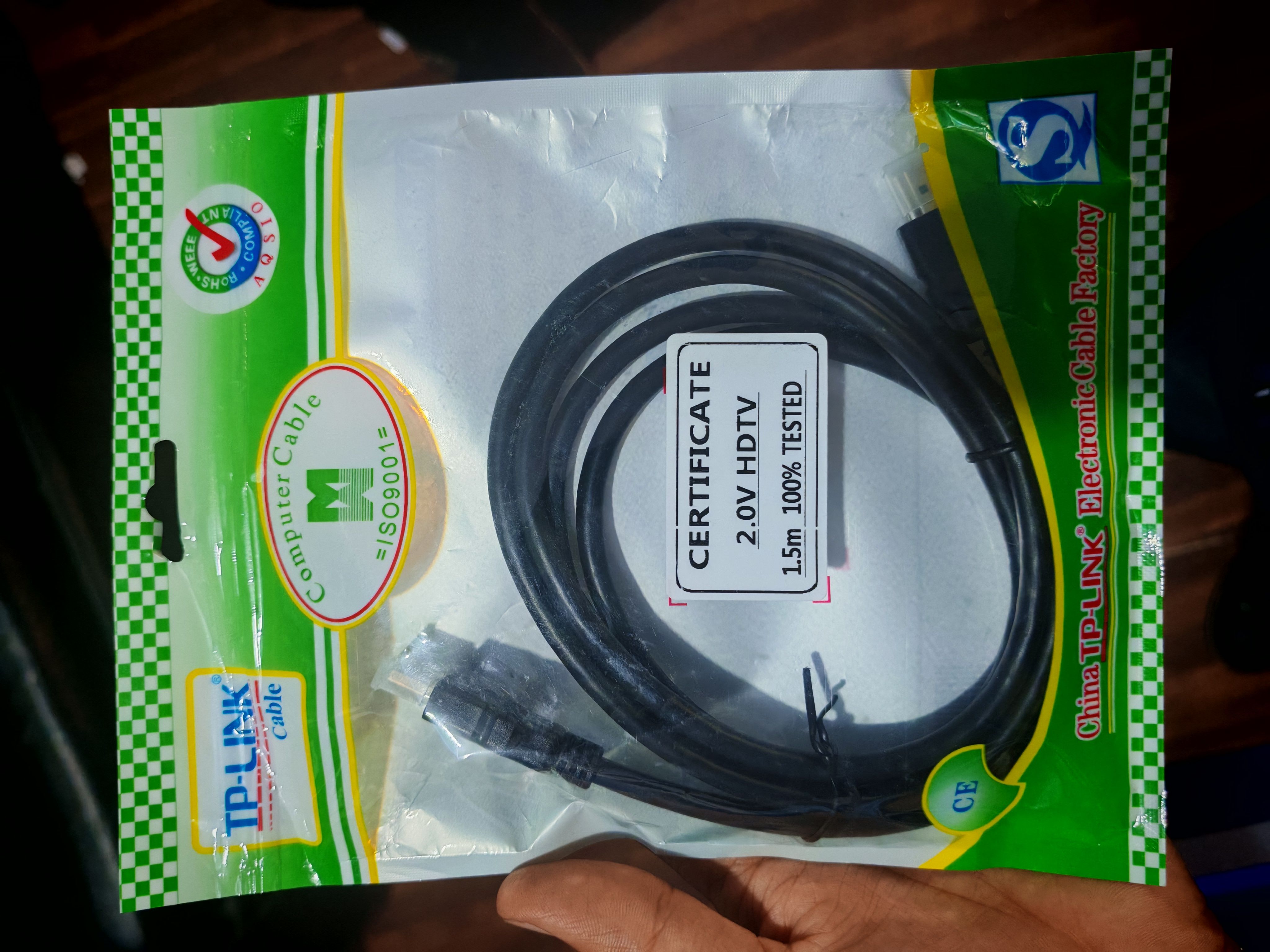TP-Link Cable 2.0V HDTV 1.5m 100% Tested