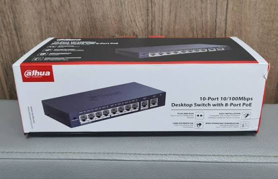 10-PORT 10/100 Mbps Desktop Switch with 8-Port Poe DH-S3010-8ET2ET-60