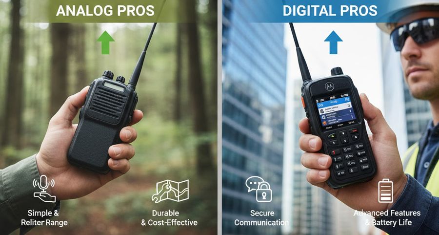 The Pros and Cons of Analog vs. Digital Two-Way Radios