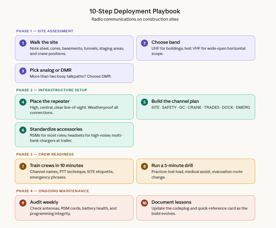 Construction Site 10 Step Deployment Guide