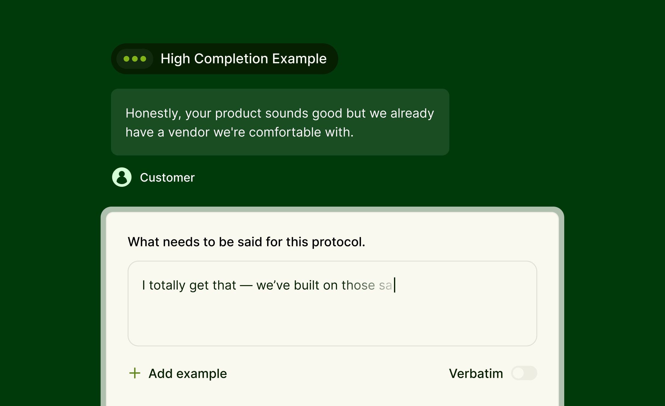 Custom scoring dimensions