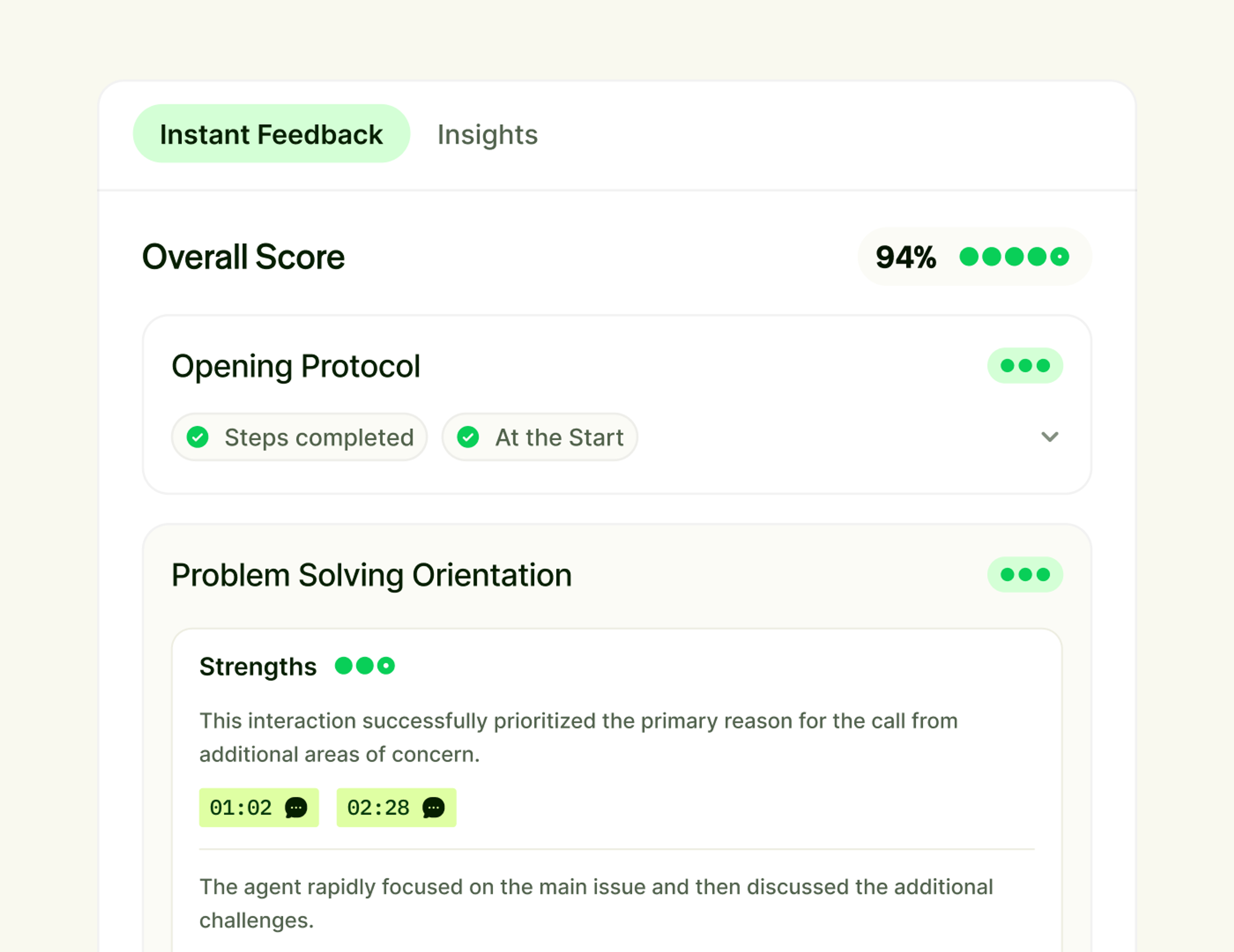 Automated interaction analysis