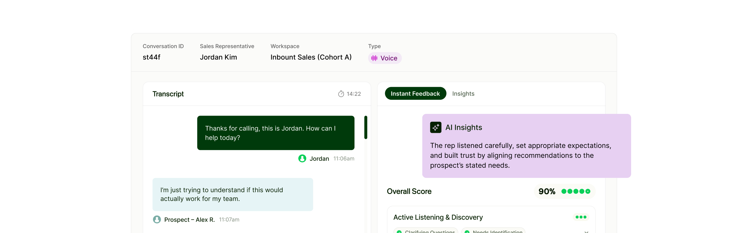 Sales Team App Screenshot