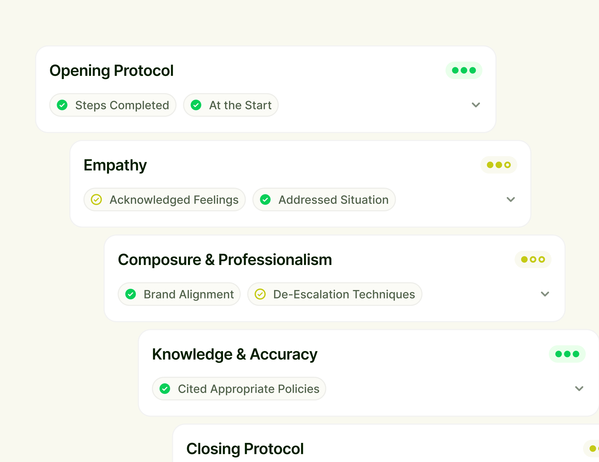 Evaluate every conversation