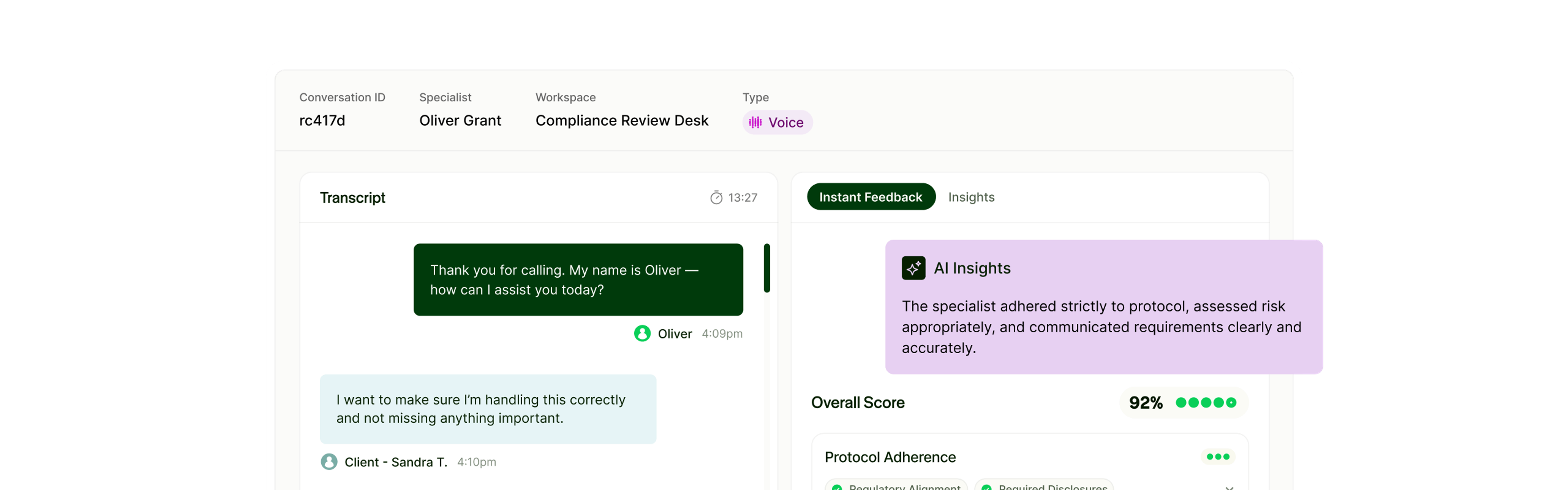 Regulatory Compliance App Screenshot
