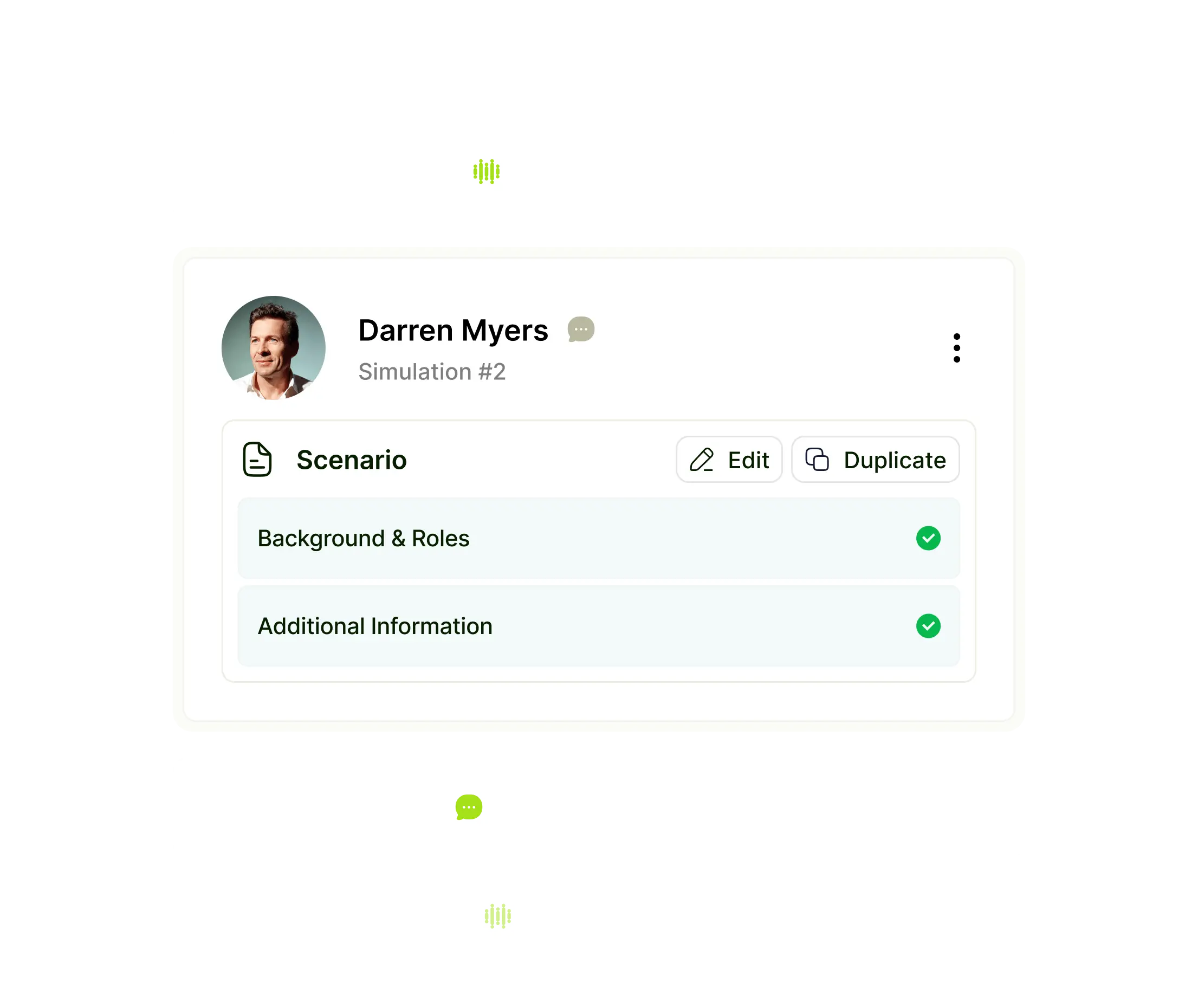 Scenario management