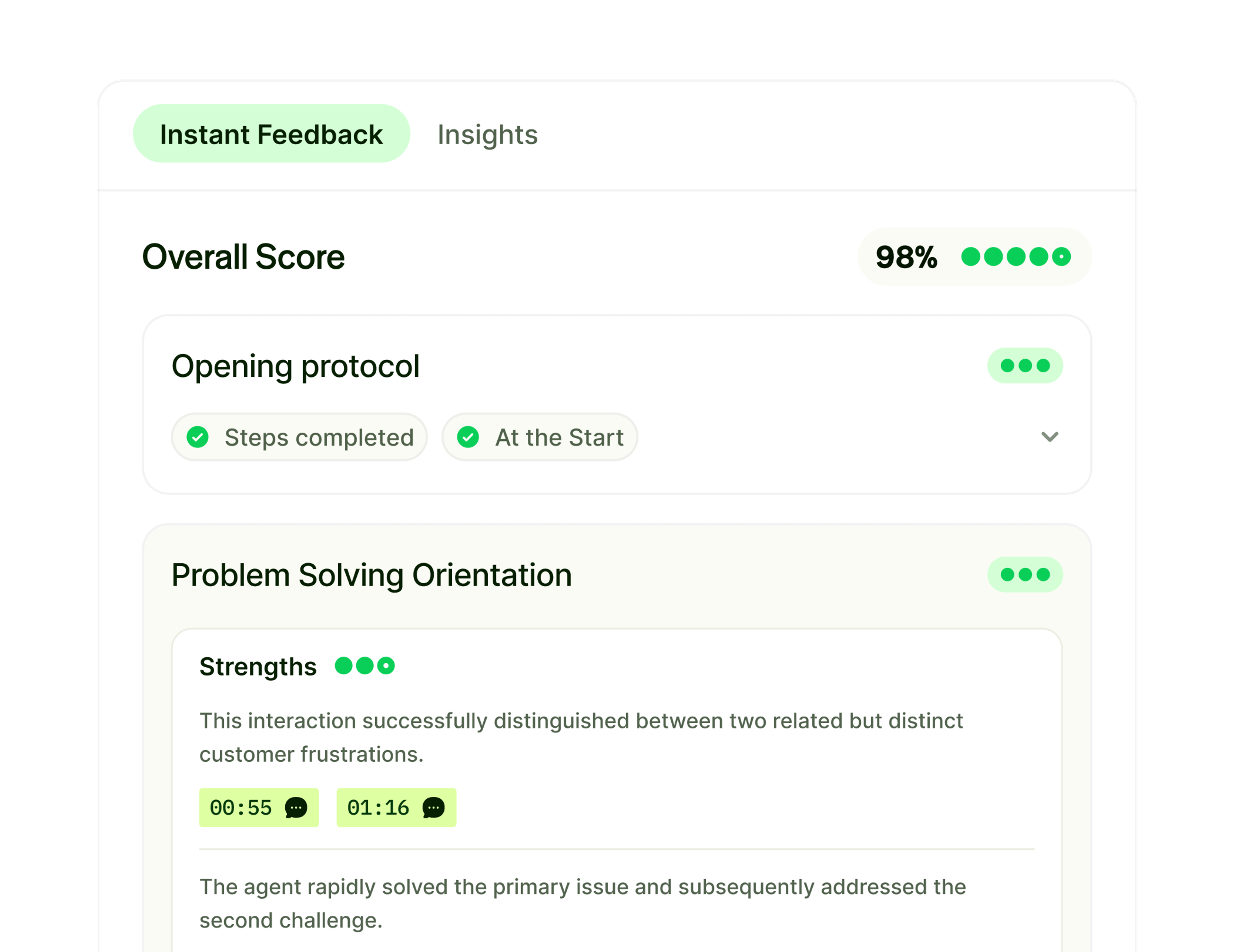 Evaluate every conversation