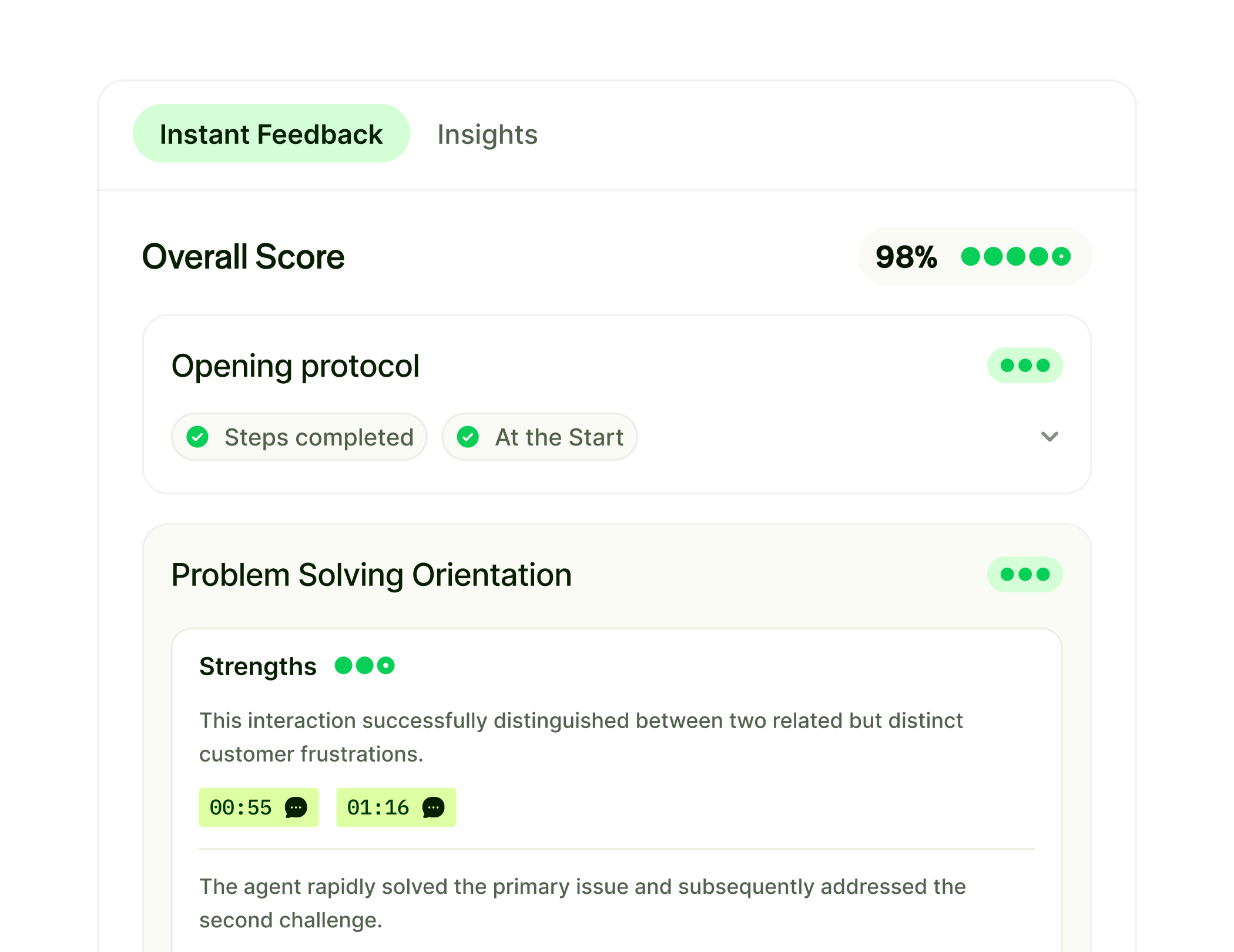 Evaluate every conversation