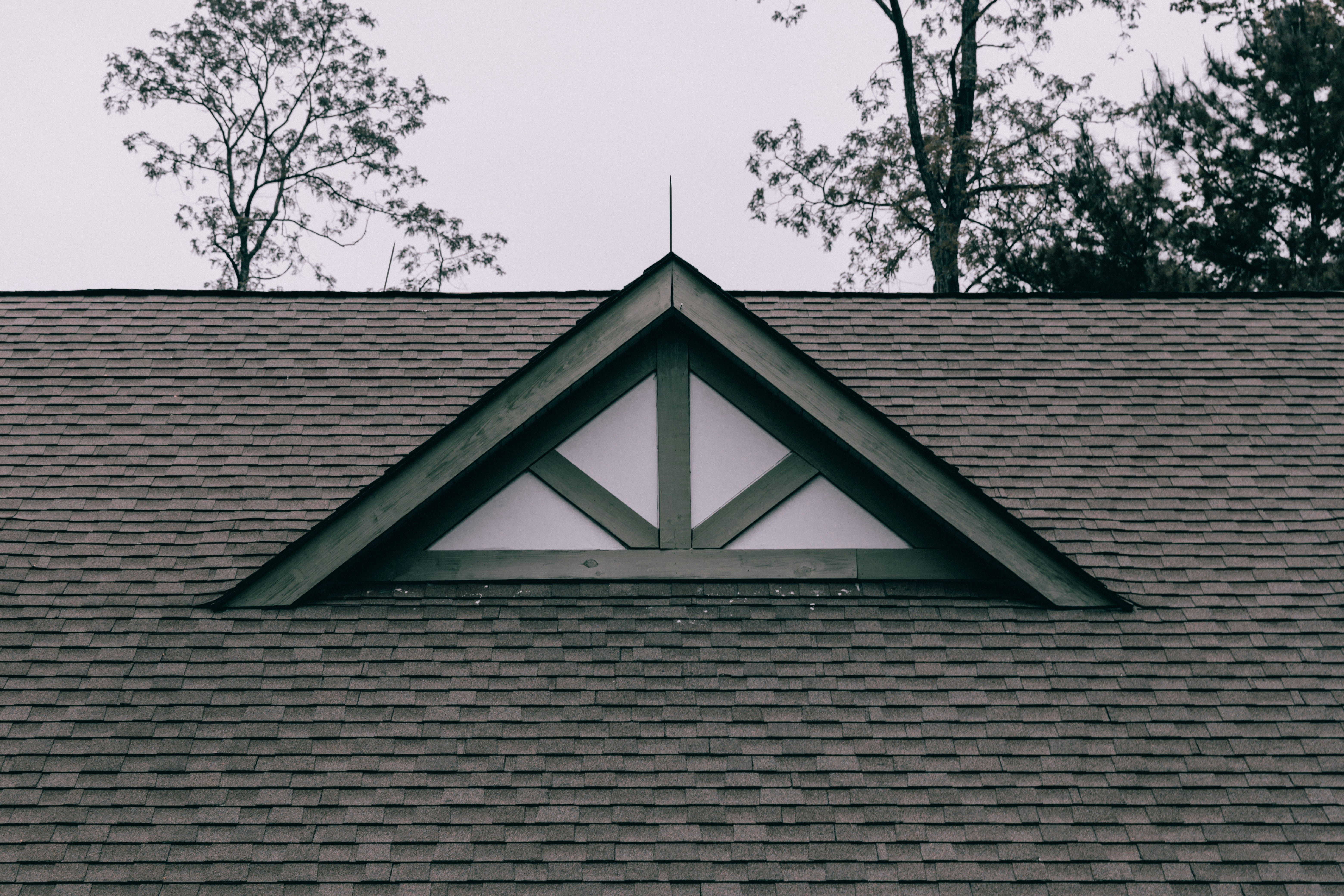Roof replacement signs for homeowners, including an asphalt shingle roofline that may indicate when to replace a roof.
