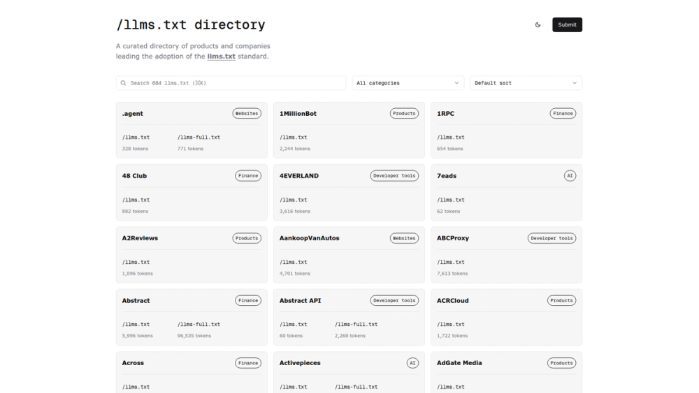 image of llms.txt directory