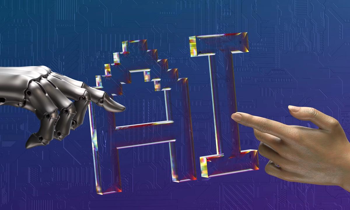 Abstract visualization of an AI system moving from prototype to production