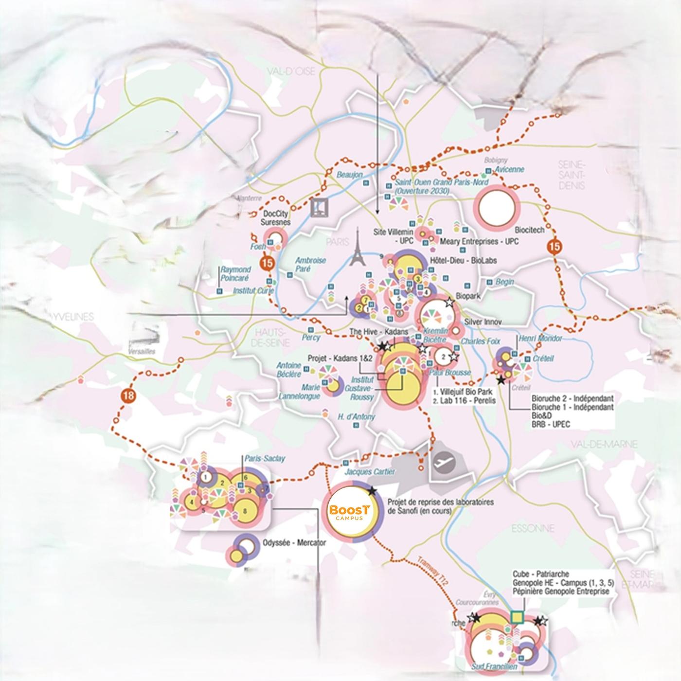 At the heart of the Paris – Paris-Saclay – Genopole Golden Triangle 