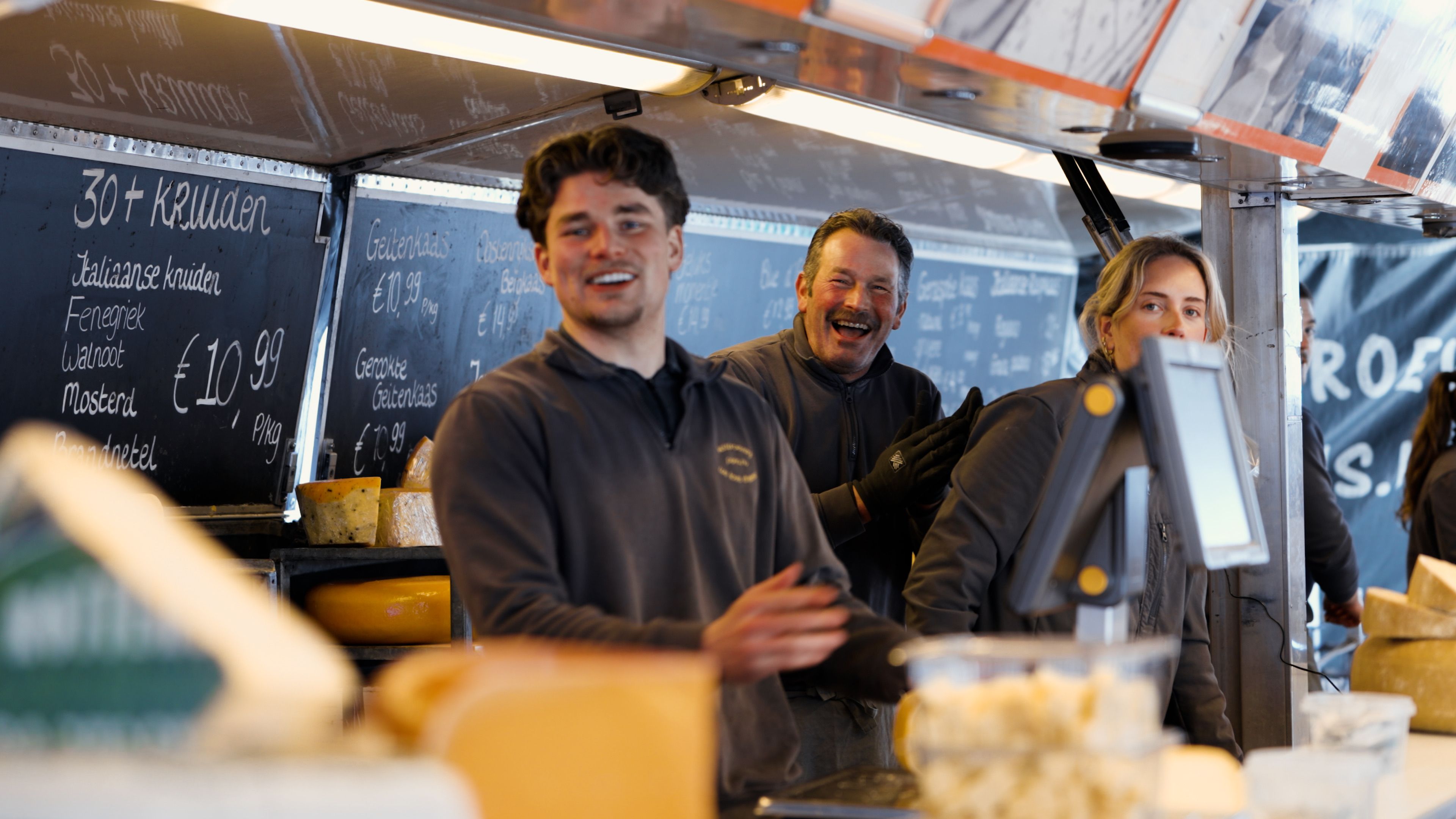 Videobeeld van het team van HabbenJansen Food op de markt