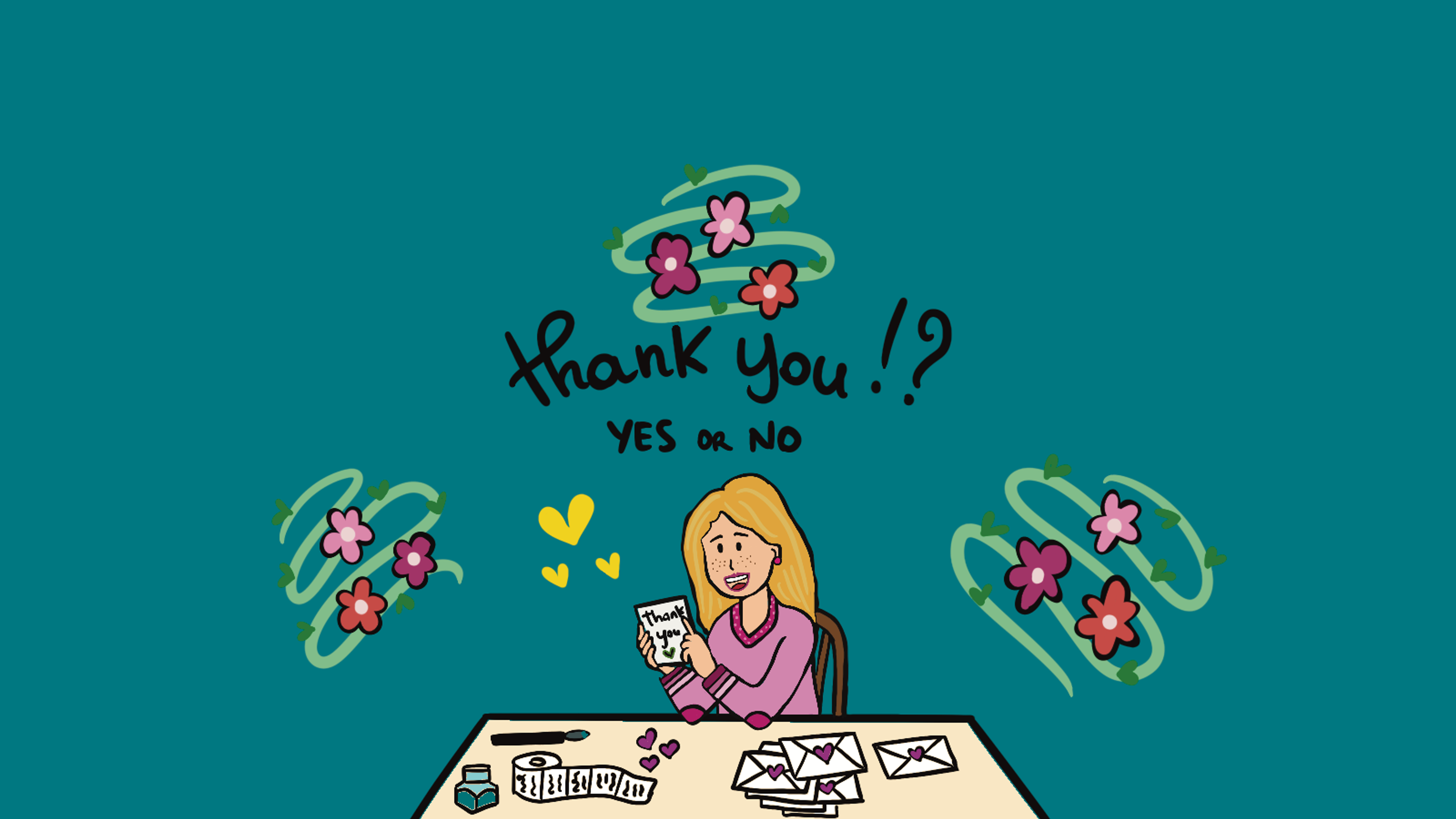 Thank you cards: yes or no illustration