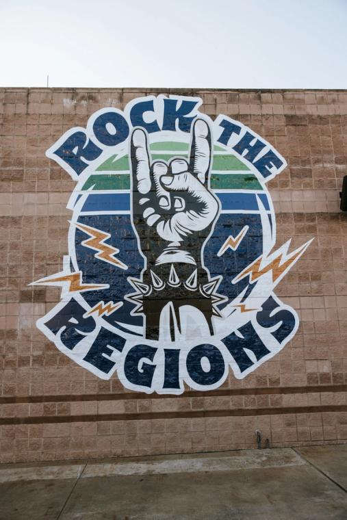 Rock the Regions wall decal