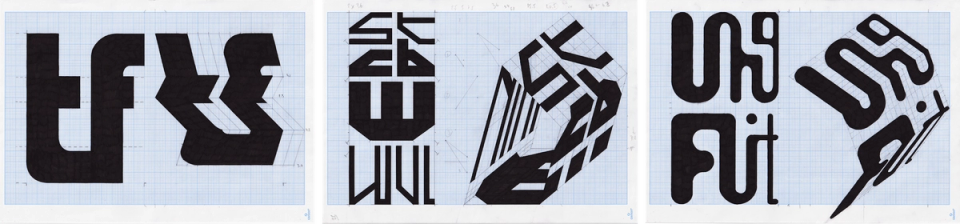 Sean Steed's Typographic Drawings