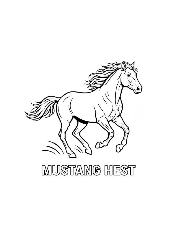 Mustanghest i galopp, underkategori