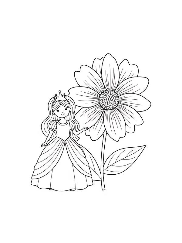 Prinsesse og stor blomst, underkategori
