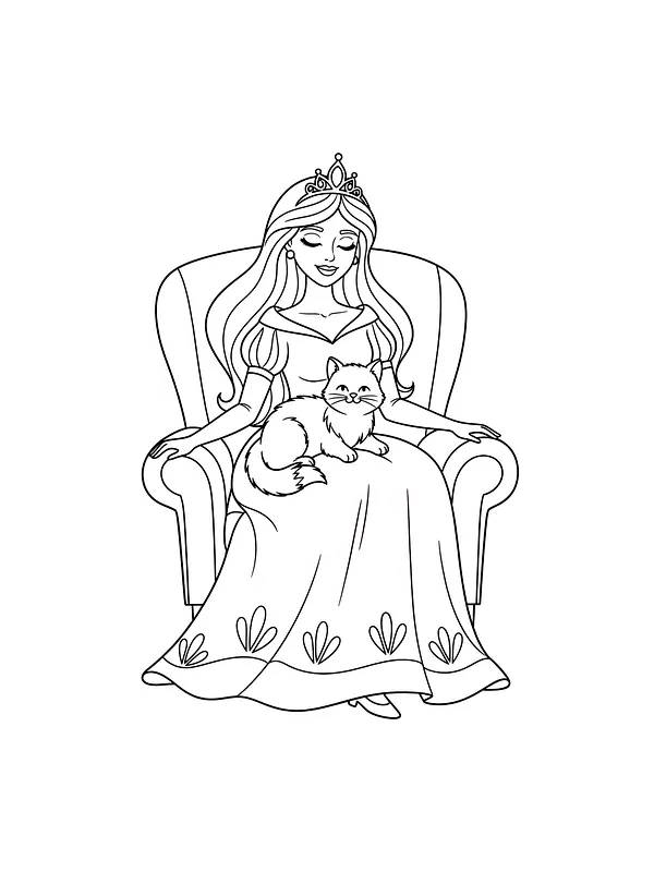 Prinsesse med katt, underkategori