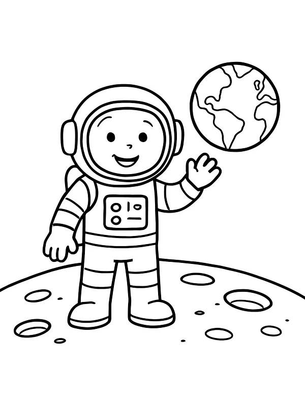 Astronaut på månen