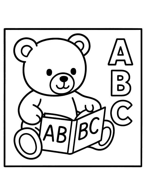 Bär mit ABC-Buch