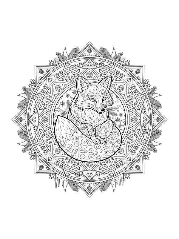 Rev med mandala bakgrunn