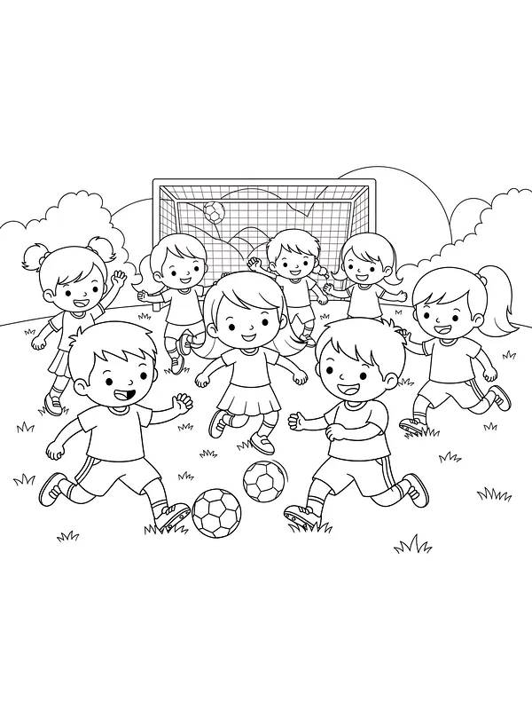 Barn som spiller fotball, underkategori