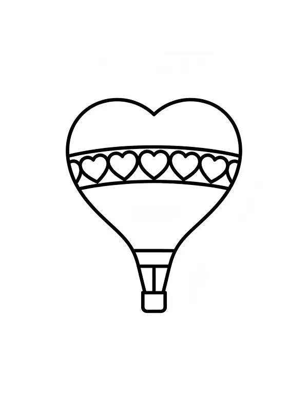 Hjerteformet luftballon