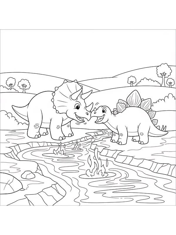 To dinosaurer ved vannet, underkategori