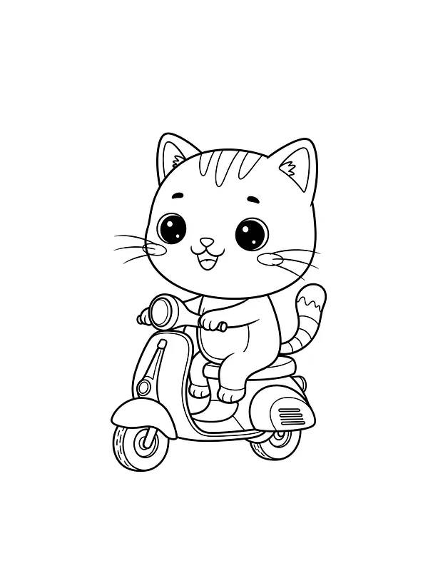 Katt på scooter, underkategori