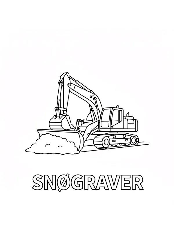 Gravemaskine, der rydder sne