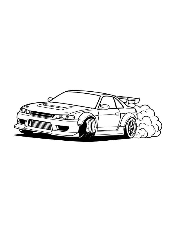Sportsbil drifter