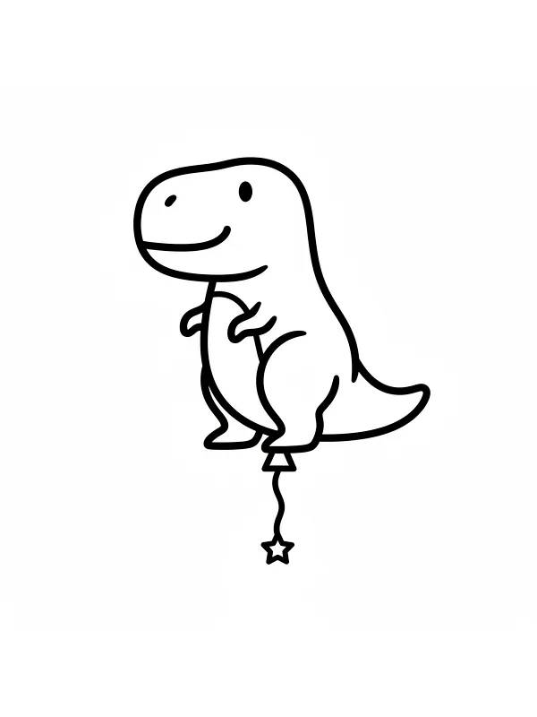 Dinosaur med ballon
